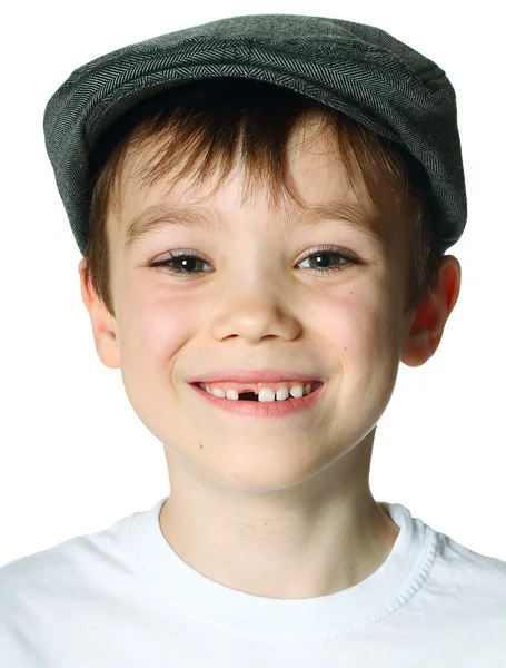Şapkalı çocuk — Stok fotoğraf