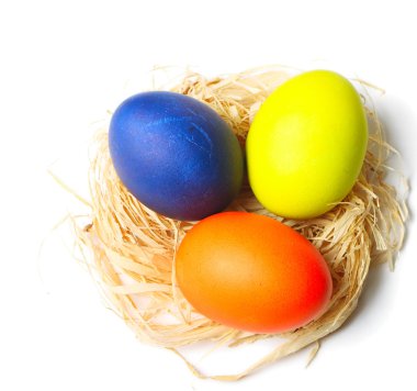 Yuvadaki paskalya yumurtaları