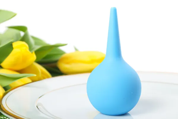 Blue enema — Stock Photo, Image