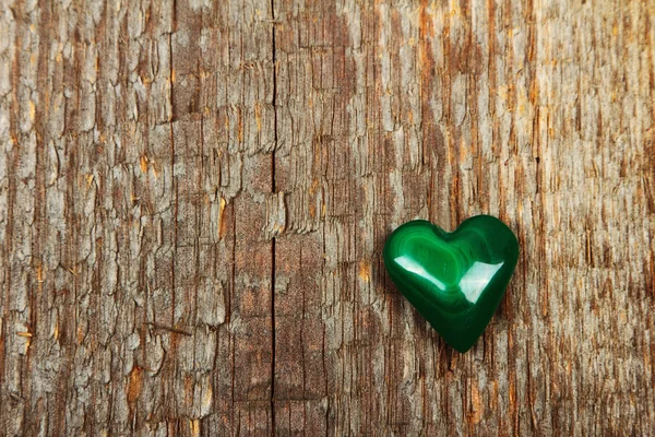 Malachite heart — Stock Photo, Image