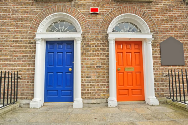Georgian doors in Dublin — Stock Photo, Image
