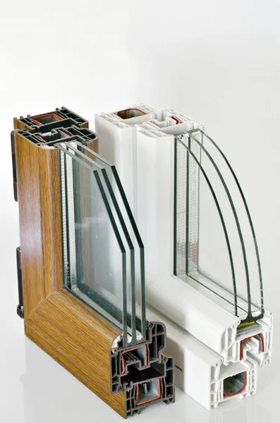 PVC window profile — Stock Image PVC window profile Stock Photo