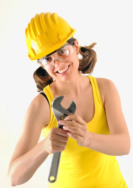 Female construction worker — Stock Photo, Image