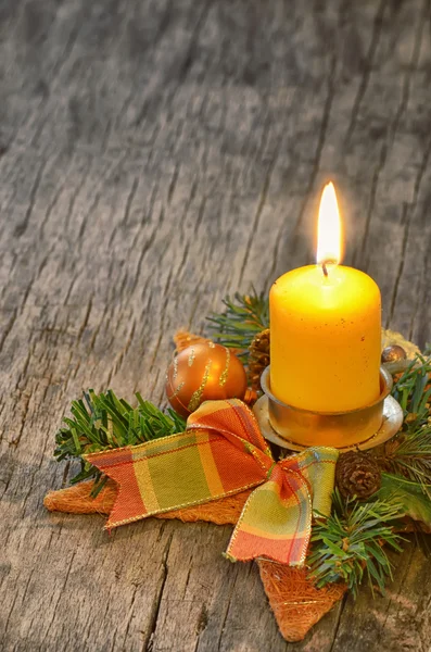 Vánoční svíčka — Stock fotografie