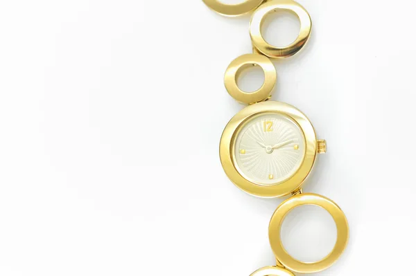 Orologio da polso in oro di lusso — Foto Stock