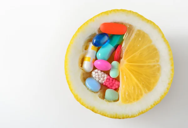 Vitamin-C-Pillen lizenzfreie Stockfotos