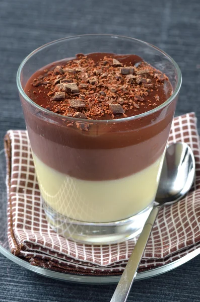 Mousse di cioccolato triplo — Foto Stock