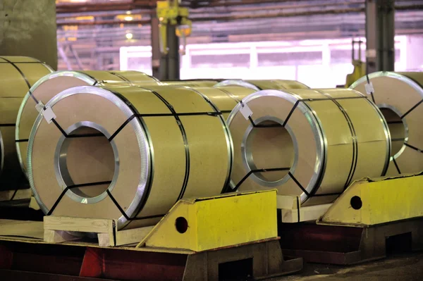 Rolls of steel sheet — Stock Photo, Image