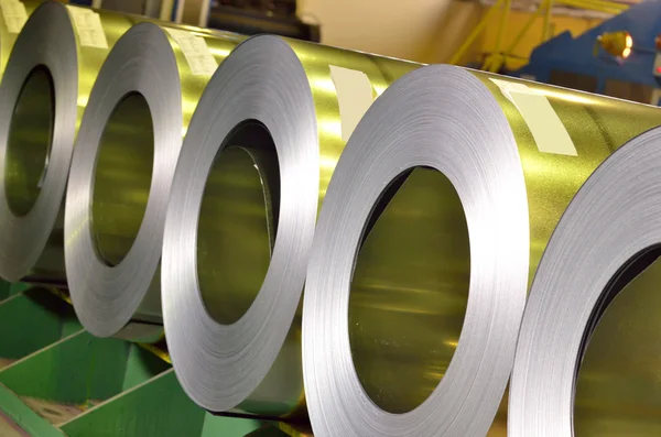 Rolls of steel sheet — Stock Photo, Image