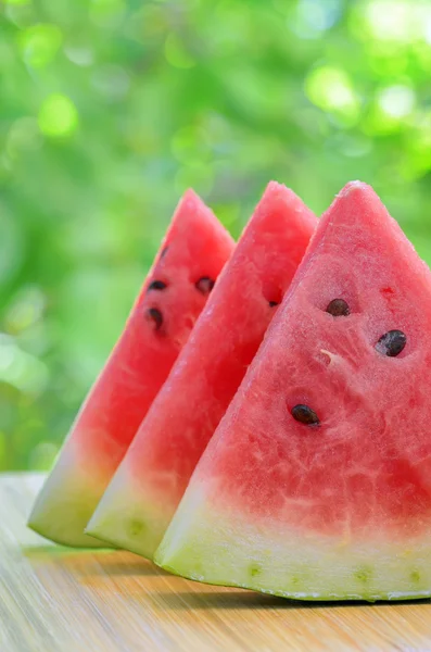 Skivad vattenmelon — Stockfoto