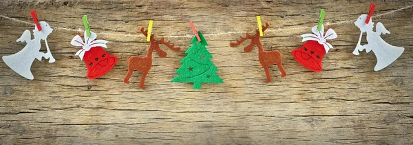 Rustieke decoratie van Kerstmis — Stockfoto