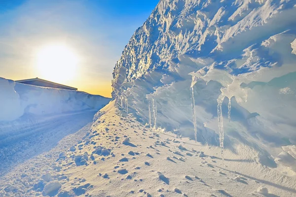 Strada invernale — Foto Stock