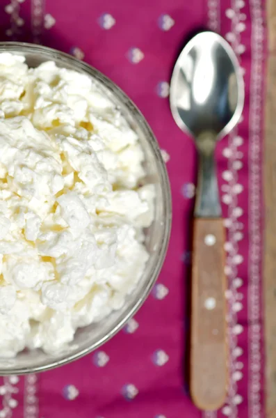 Ricotta in ciotola — Foto Stock