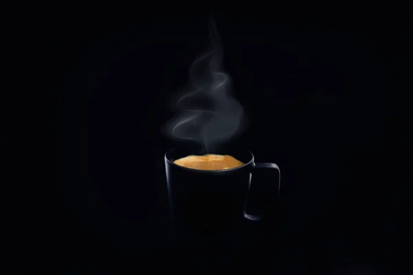Soyut Siyah Espresso Kadehi Kahve Kavramı — Stok fotoğraf