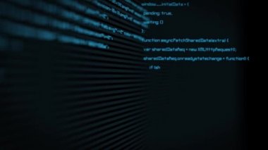 İnternet dijital kodu yazan ekran kodlama konsepti animasyon programlama kodu