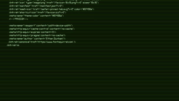 Концепція Кодування Скринінгу Програмний Код Друкує Інтернет Атака Цифровий Код — стокове відео