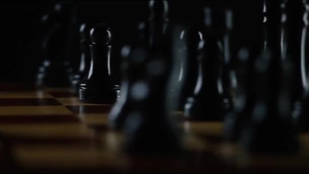 国际象棋棋盘典当特写视频全高清 — 图库视频影像