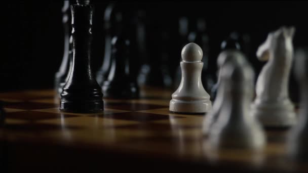 Šachovnice Pěšáci Close Video Full — Stock video