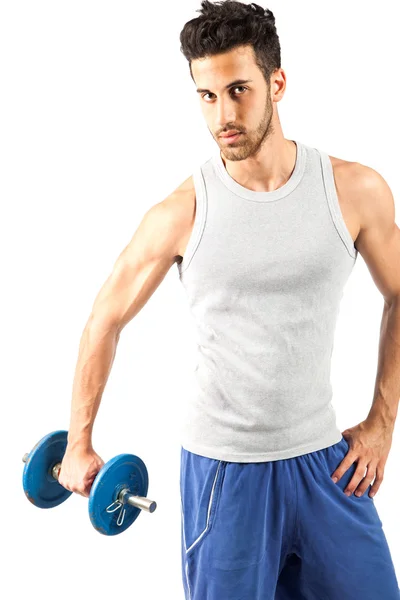Fitness with weights — Stock Photo, Image