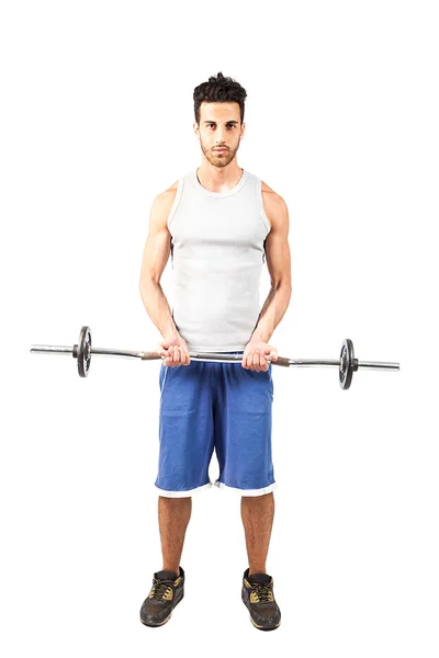 Fitness with weights — Stock Photo, Image