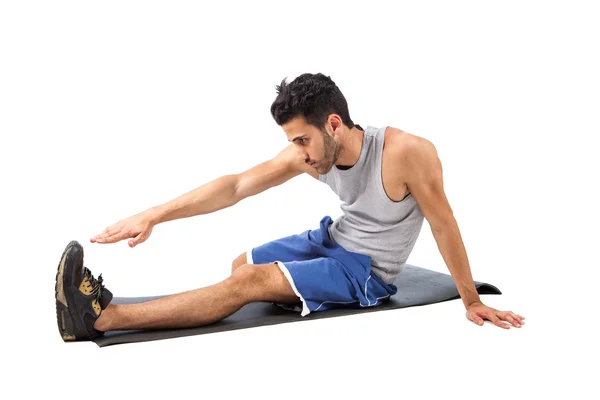 Fitness on the floor — Stock Photo, Image