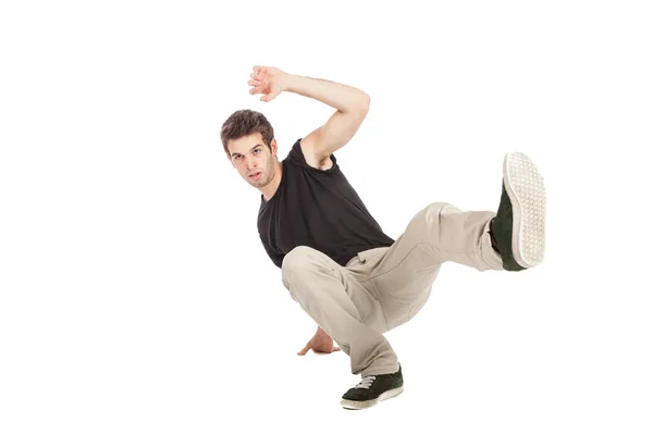 Breakdancer com camisa preta — Fotografia de Stock