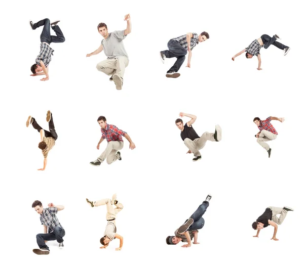 Breakdance koláž — Stockfoto