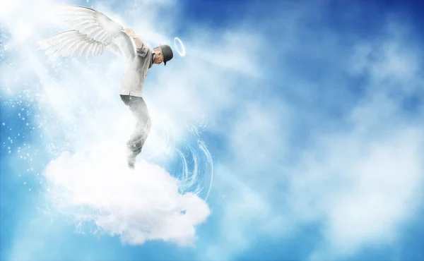 Angels Perspective Of Dancing In The Sky Dancing Angel in the sky - Stock Image - Everypixel
