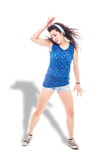 Female Hip Hop dancer - isolated — Stock Photo, Image