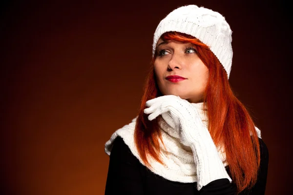 Beautiful Winter woman Portrait — Stock Photo, Image