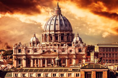 Vatican City by Sunset clipart