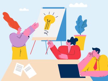 Kutunun dışında düşünme, içerik geliştirme, beyin fırtınası, yaratıcılık, proje ve araştırma, yaratıcı çözümler, öğrenme, mobil ve web grafik çizimi için eğitim düzlüğü tasarımı