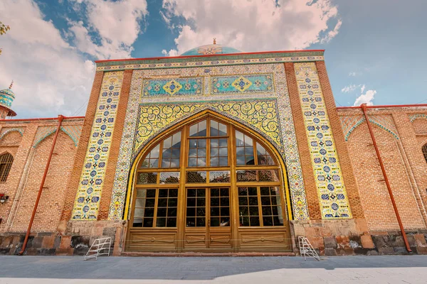 Religión Musulmana Islámica Entrada Mezquita Azul Persa Ereván Destinos Adoración — Foto de Stock