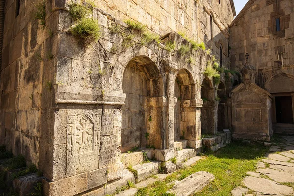 Détails Architecturaux Monastère Tatev Arménie Est Lieu Célèbre Pour Culte — Photo