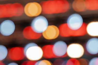 Tasarım için arka plan veya doku olarak Bokeh bulanık ışıklar