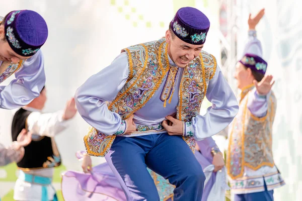 Juli 2021 Ufa Rusland Tataars Nationaal Ensemble Danst Zingt Het — Stockfoto