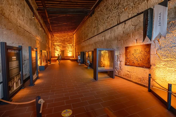 Agosto 2021 Andriake Turquía Museo Arqueológico Civilización Licia Sala Antigua — Foto de Stock