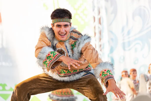 Julho 2021 Ufa Rússia Povos Indígenas Extremo Norte Rússia Realizam — Fotografia de Stock