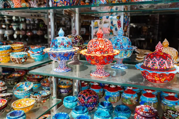 Turkish Handmade Ceramic Souvenirs Sale Shop — Stock Photo, Image