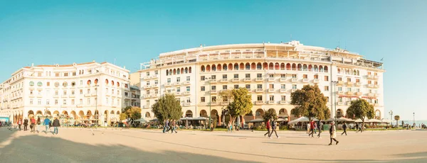 Oktober 2021 Thessaloniki Griekenland Panoramisch Uitzicht Belangrijkste Toeristische Attractie Van — Stockfoto