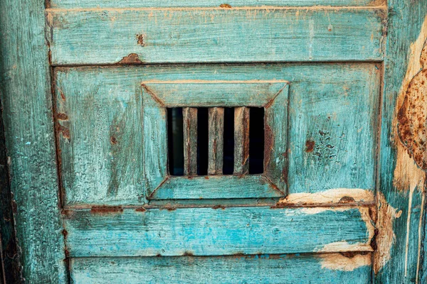 Děsivé Rezavé Dveře Vězeňské Cely Starém Vězení Koncept Strachu Odsouzení — Stock fotografie