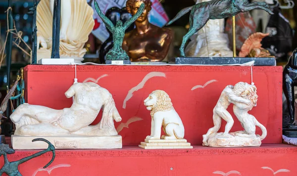 Жовтня 2021 Неос Мармарас Греція Античні Грецькі Скульптури Продаж Сувенір — стокове фото