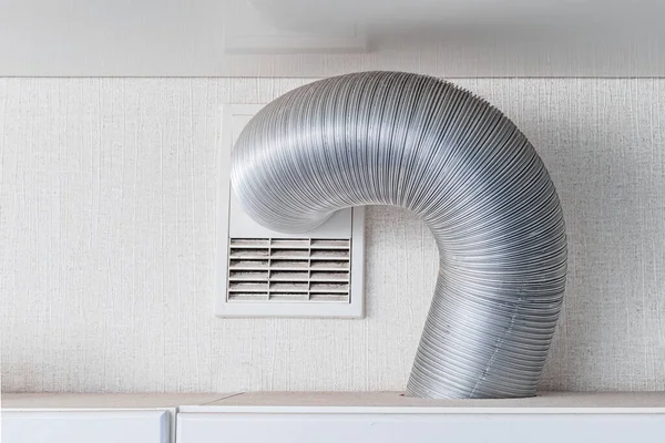 Campana Ventilación Tubería Cocina Apartamento Moderno Ventilador Sistema Escape — Foto de Stock