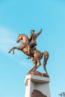 19 Mayıs 2022, Antalya, Türkiye: Mustafa Kemal Atatürk binicilik heykeli Antalya meydanında