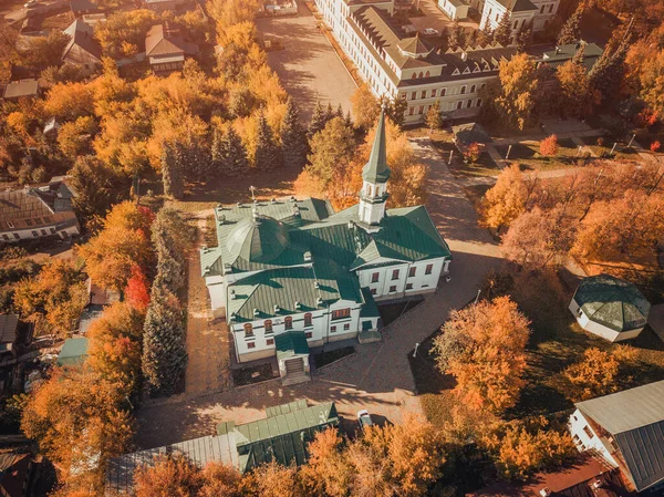 Вид Воздуха Старую Мечеть Парковом Районе Города Культурные Религиозные Достопримечательности — стоковое фото