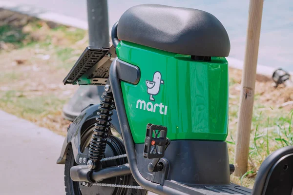 June 2022 Antalya Turkey Marti Electric Scooter Eco Friendly Bike — Stockfoto