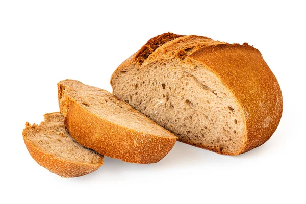 Cutted Grain Bread Bran Dietary Fiber Isolated White Bakery Calorie — Photo