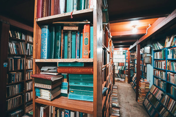 21 June 2022, Antalya, Turkey: religious Koran related books dedicated to Islam in the Turkish bookstore and library