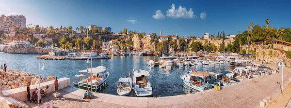 June 2022 Antalya Turkey Panoramic View Picturesque Bay Marina Port — Stock fotografie
