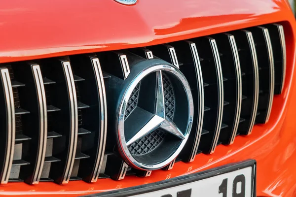July 2022 Antalya Turkey Mercedes Benz Logo Front Luxury Expensive — Stockfoto
